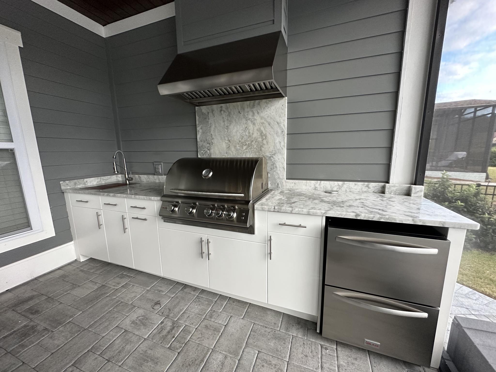 West Bay Pools custom outdoor kitchen